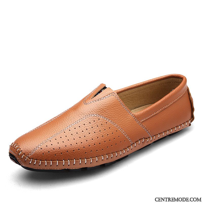 Mocassins Homme Crocodile Semelle Doux Décontractée Jeunesse L'automne Chaussures En Cuir Bleu