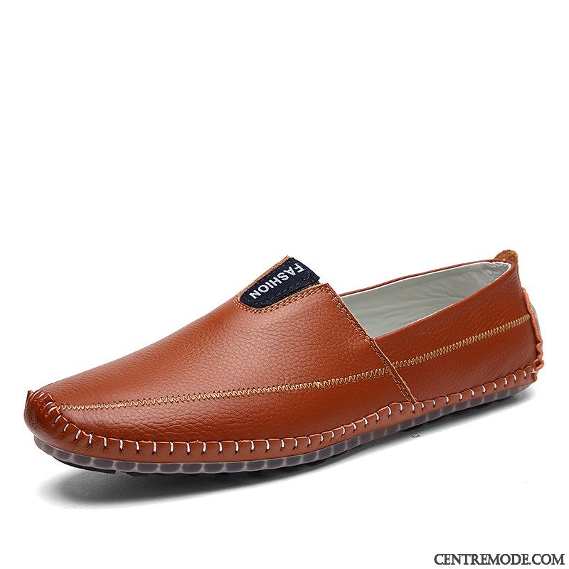 Mocassins Homme Crocodile Semelle Doux Décontractée Jeunesse L'automne Chaussures En Cuir Bleu