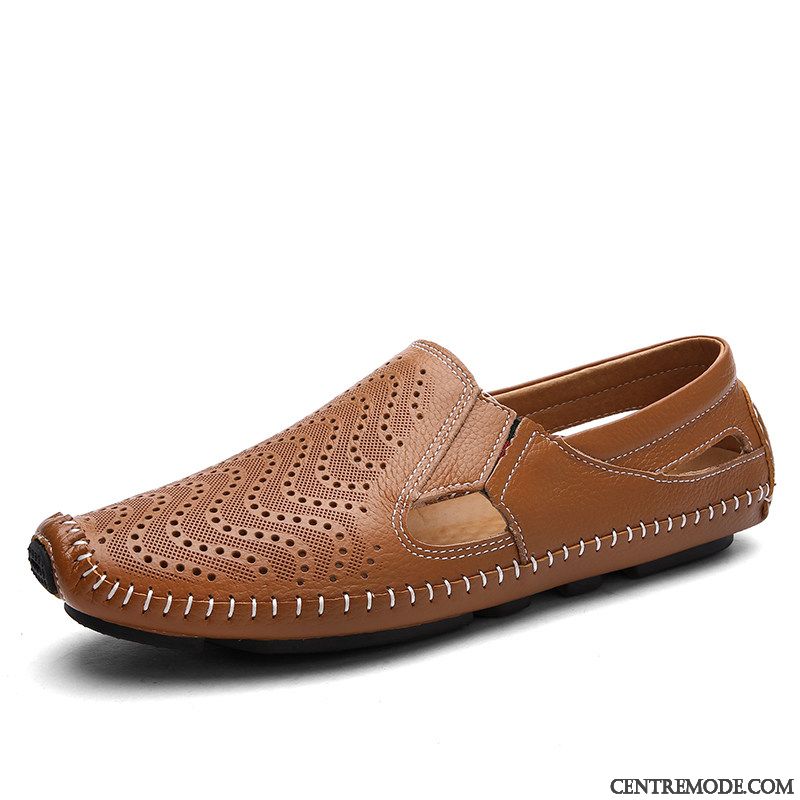 Mocassins Homme Crocodile Semelle Doux Décontractée Jeunesse L'automne Chaussures En Cuir Bleu