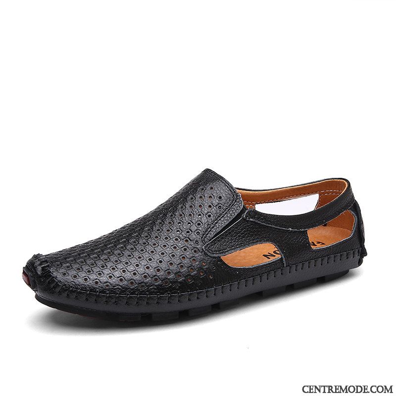 Mocassins Homme Crocodile Semelle Doux Décontractée Jeunesse L'automne Chaussures En Cuir Bleu