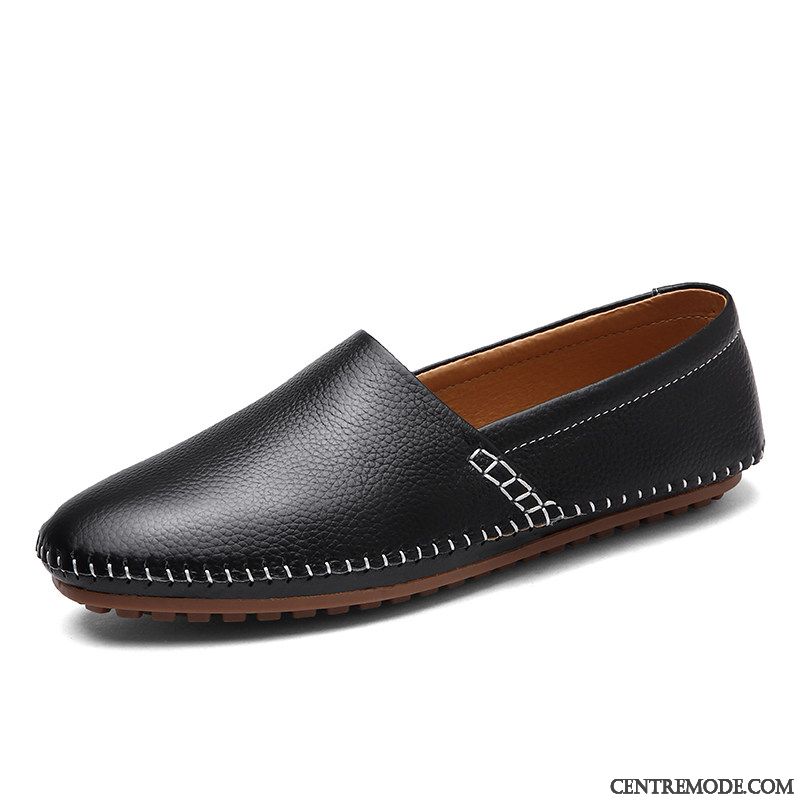 Mocassins Homme Crocodile Semelle Doux Décontractée Jeunesse L'automne Chaussures En Cuir Bleu