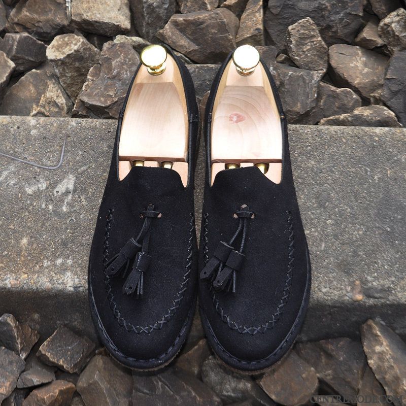 Mocassins Homme Décontractée Printemps Tous Les Assortis Tendance Rouge