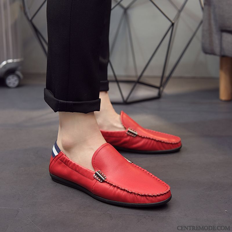 Mocassins Homme Flâneurs Décontractée Slip-on Personnalité Été Tous Les Assortis Bleu Clair