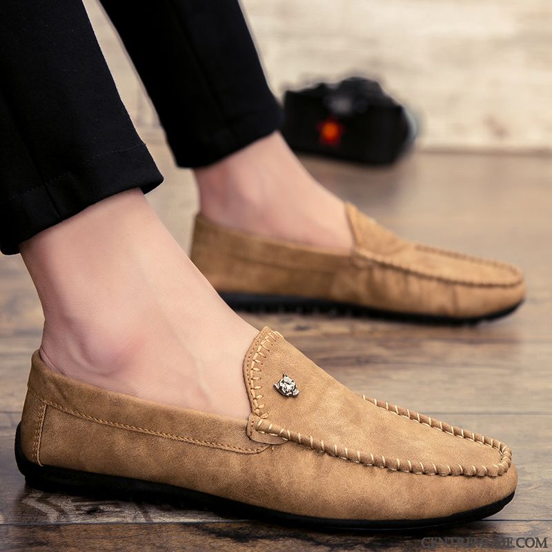 Mocassins Homme Tous Les Assortis Chaussures En Cuir Décontractée Tendance Printemps Noir