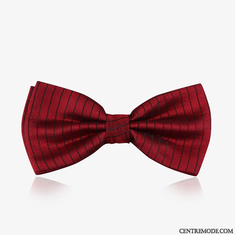 Nœud Papillon Homme Le Marié Vêtements De Cérémonie Arc Meilleur Homme Marier Mode Bordeaux