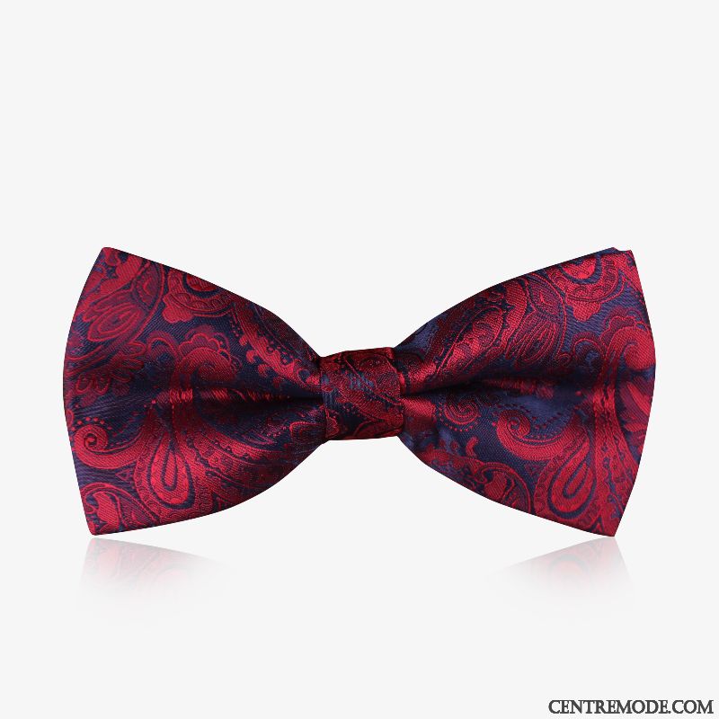 Nœud Papillon Homme Le Marié Vêtements De Cérémonie Arc Meilleur Homme Marier Mode Bordeaux