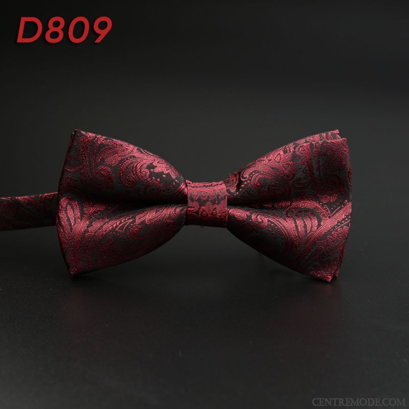 Nœud Papillon Homme Meilleur Homme Marier Le Marié Arc Vêtements De Cérémonie Bordeaux Noir Rouge
