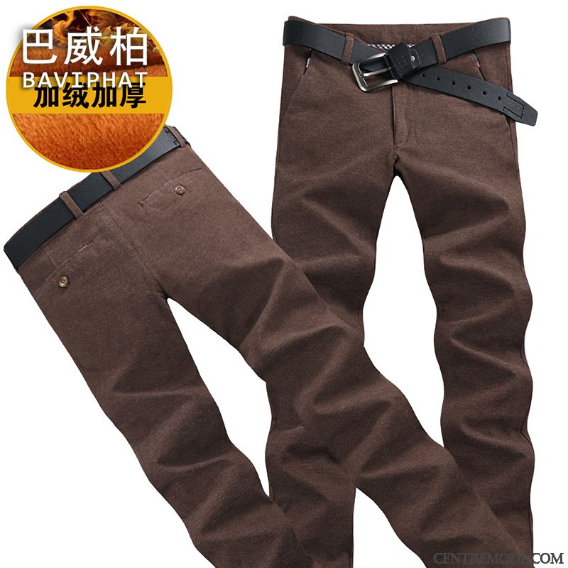 Pantalon A Poche Homme Gris Fumé Marron, Pantalon Lin Homme Noir