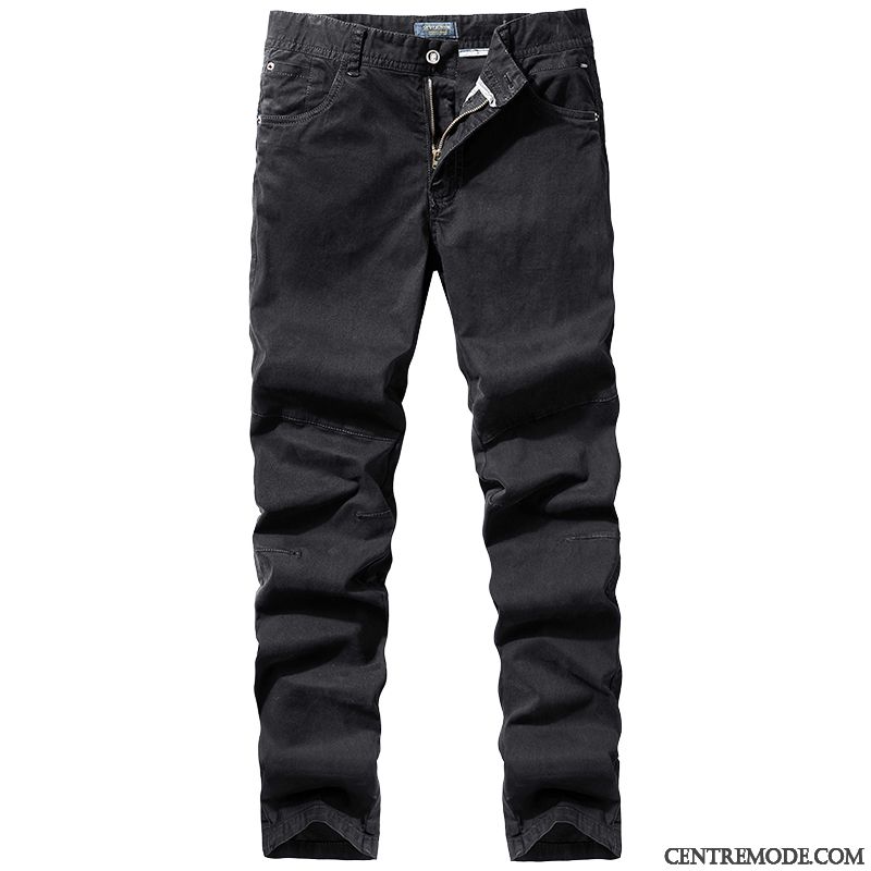 Pantalon Cargo Homme Baggy Pantalons Tendance Jambe Droite L'automne Printemps Vert