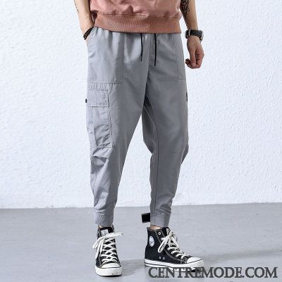 Pantalon Cargo Homme Serrés Marque De Tendance Grande Taille Baggy Gras Collants Vert