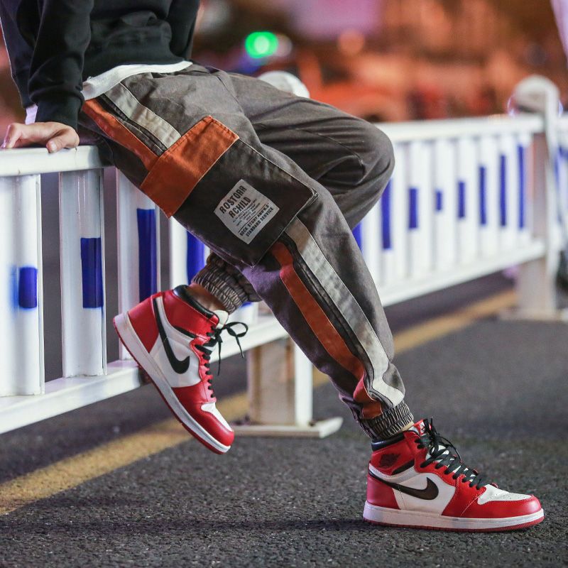 Pantalon Cargo Homme Tendance Serrés Hiver Marque De Tendance Baggy Harlan