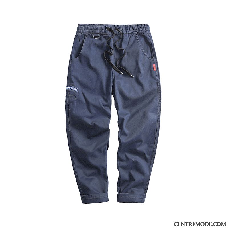 Pantalon Cargo Homme Élastique Décontractée Jambe Droite Tendance Désign Marque De Tendance