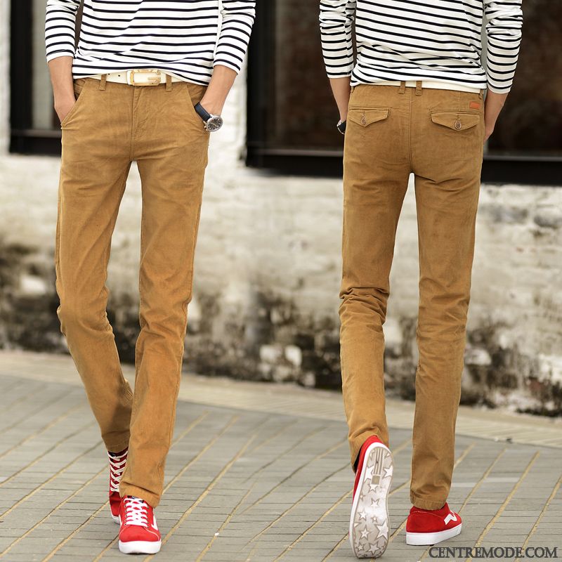 Pantalon Classique Homme Pas Cher, Pantalon Jeune Homme Marine Rose