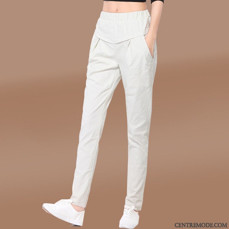 Pantalon Femme Large Fluide, Pantalon Mode Slim Femme Vert Sarcelle