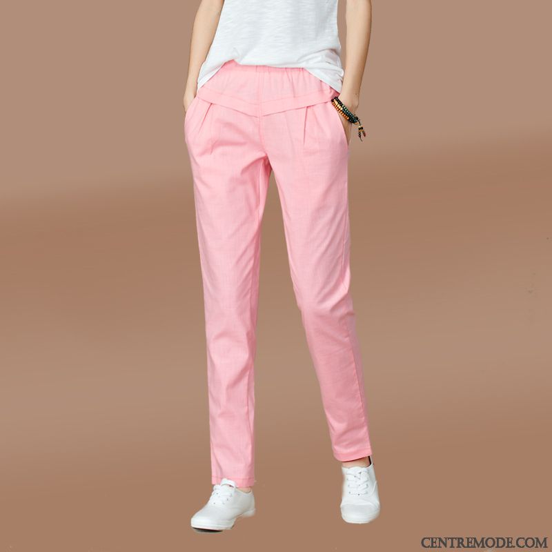 Pantalon Femme Large Fluide, Pantalon Mode Slim Femme Vert Sarcelle