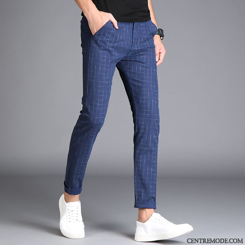 Pantalon Gris Homme En Ligne, Pantalon Homme Bleu Marine Gris Fumé Rose Saumon