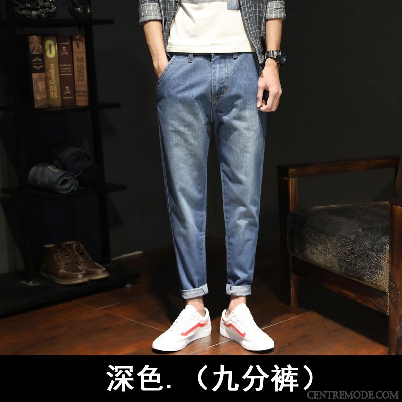 Pantalon Homme Rose Turquoise Lavande, Pantalon Homme En Lin