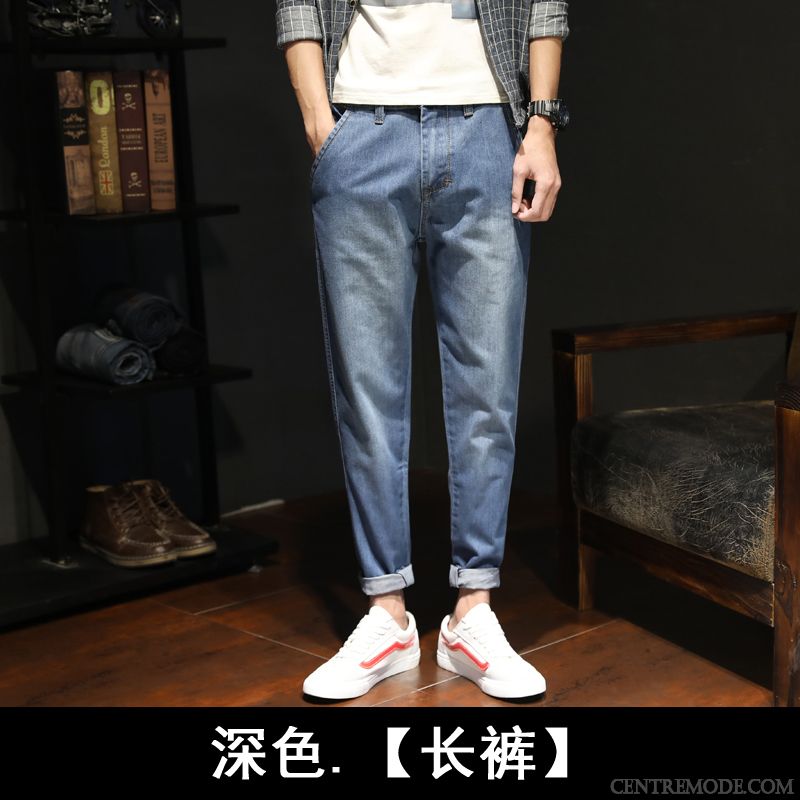 Pantalon Homme Rose Turquoise Lavande, Pantalon Homme En Lin