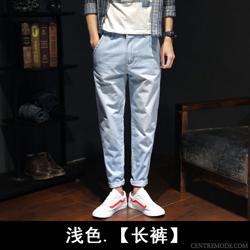 Pantalon Homme Rose Turquoise Lavande, Pantalon Homme En Lin