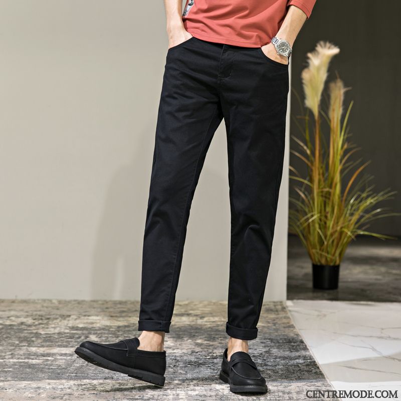 Pantalon Homme À Pinces Pas Cher Soldes, Pantalon À Poches Homme Vert Mousse Gris Brumeux