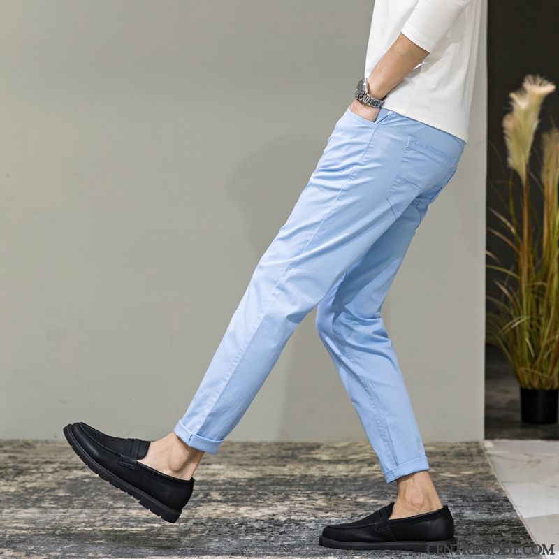 Pantalon Homme À Pinces Pas Cher Soldes, Pantalon À Poches Homme Vert Mousse Gris Brumeux