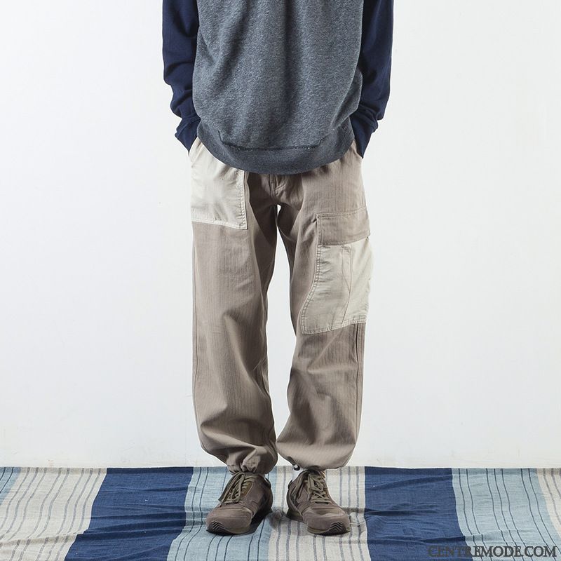 Pantalon Marron Homme Neige Bleu Aigue-marine, Pantalon Fashion Homme Pas Cher Soldes