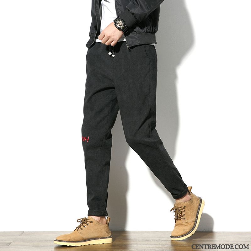Pantalon Mode Homme Pas Cher Vert Printanier Saumon, Pantalon Noir Homme En Vente
