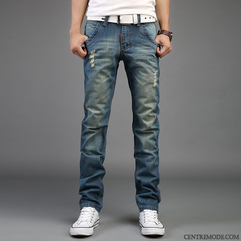 Pantalon Skinny Pas Cher, Short En Jean Pas Cher Homme Bleu Marin Pierre