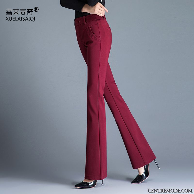 Pantalon Slim Femme Noir, Pantalon Droit Femme Pas Cher Or Blanc Neigeux