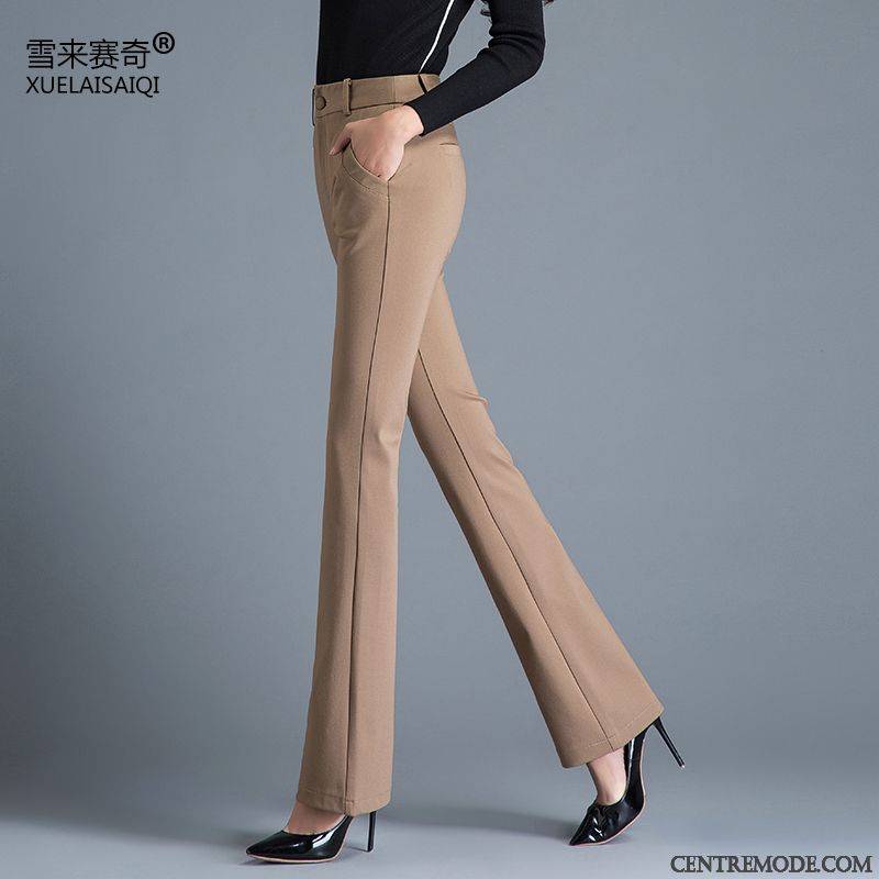 Pantalon Slim Femme Noir, Pantalon Droit Femme Pas Cher Or Blanc Neigeux