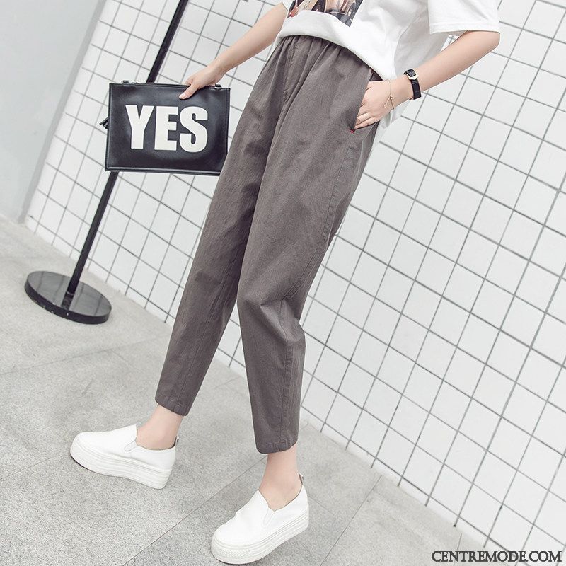 Pantalon Stretch Femme, Pantalon Femme Marron Écarlate Mauve