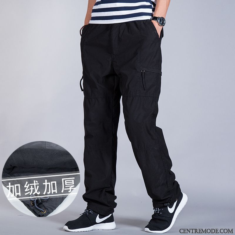 Pantalon Toile Homme Neige Rouge, Pantalon Mode Coupe Slim Homme