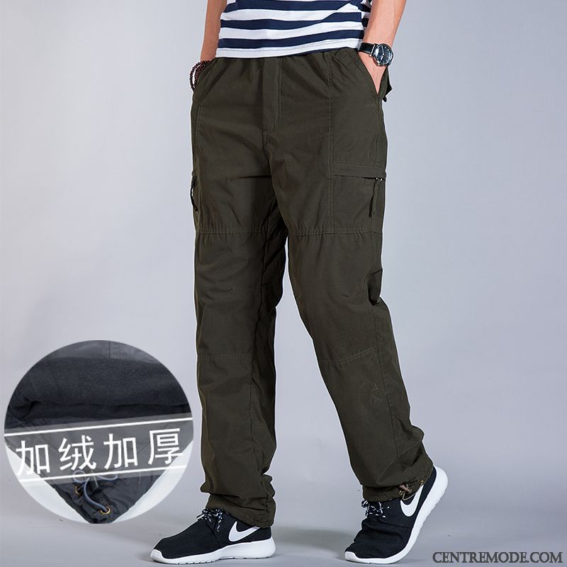 Pantalon Toile Homme Neige Rouge, Pantalon Mode Coupe Slim Homme