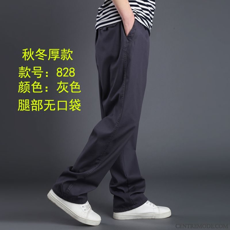 Pantalon Velours Homme En Vente, Pantalon Détente Homme Tout Noir Noir
