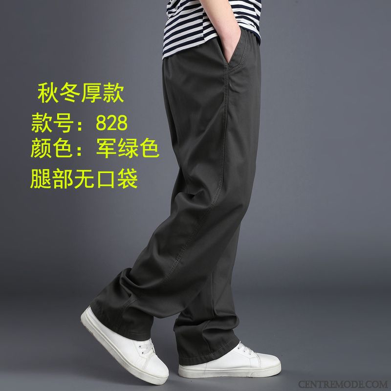 Pantalon Velours Homme En Vente, Pantalon Détente Homme Tout Noir Noir