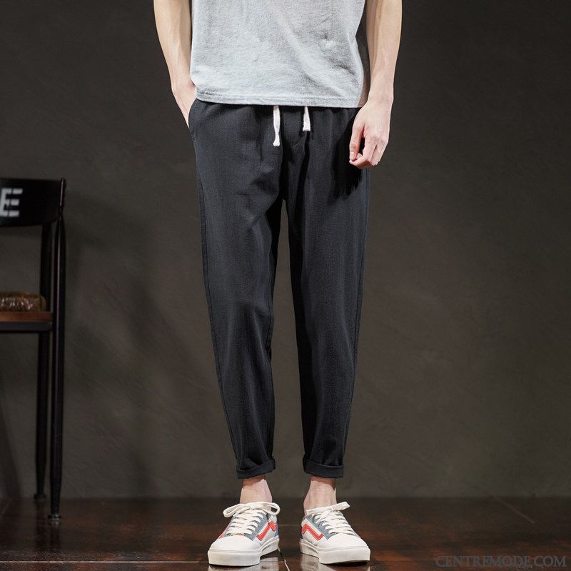 Pantalons Homme Décontractée Collants Mince Tendance Été Baggy Vert