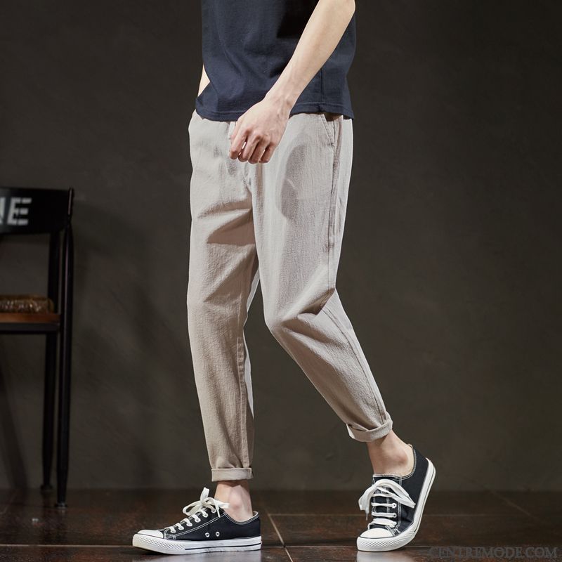 Pantalons Homme Décontractée Collants Mince Tendance Été Baggy Vert