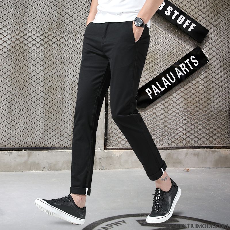 Pantalons Homme Kaki Les Pantalons De Survêtement Baggy Maigre Tendance Printemps