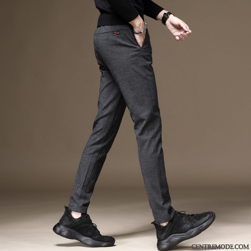Pantalons Homme L'automne Vêtements D'hiver Printemps Noir