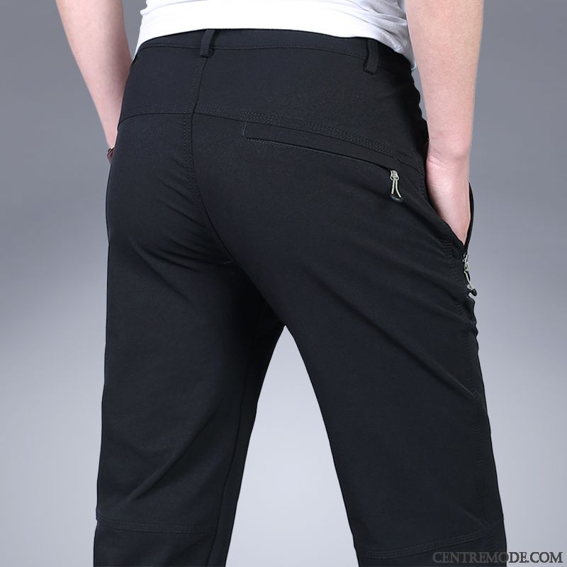 Pantalons Homme Printemps Slim Ultra Soie De Glace L'automne Les Pantalons De Survêtement Gris