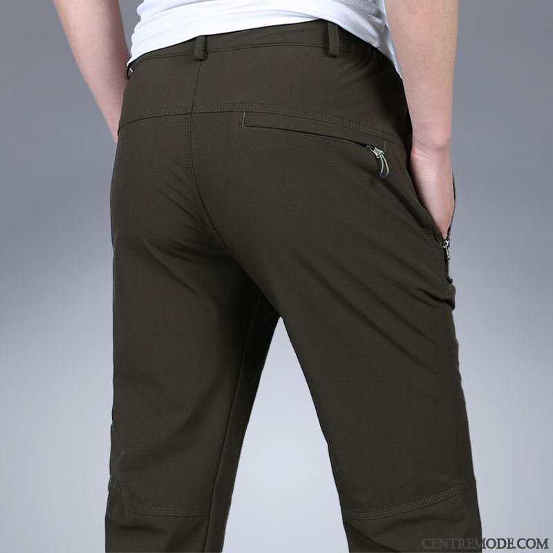 Pantalons Homme Printemps Slim Ultra Soie De Glace L'automne Les Pantalons De Survêtement Gris