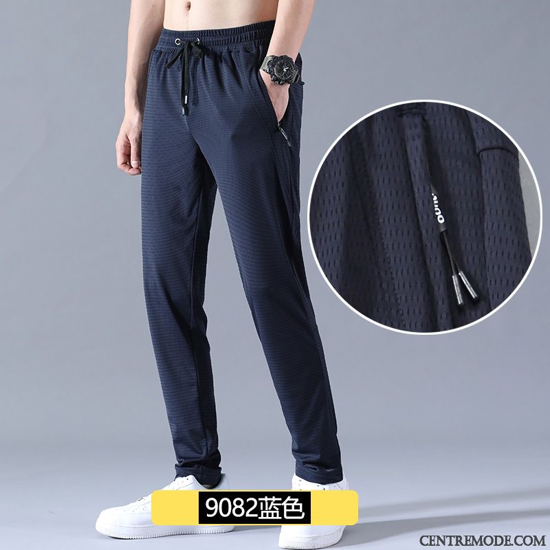 Pantalons Homme Soie De Glace Baggy Ultra Mince Respirant Légère Gris