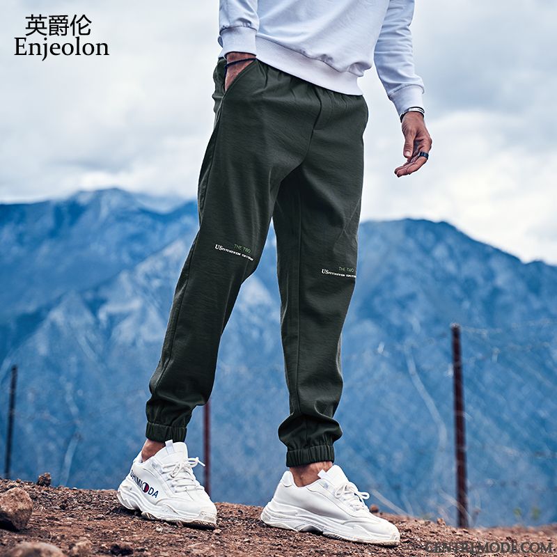 Pantalons Homme Tendance L'automne Décontractée Sport Bouche Fermée Sous-vêtements Impression Gris Foncé