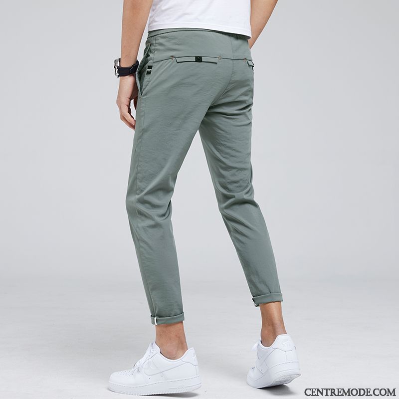 Pantalons Homme Tendance Slim Ultra Baggy Collants Été Gris