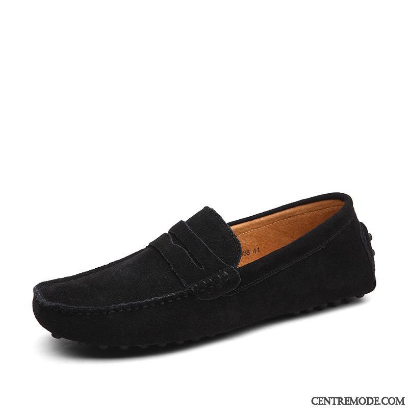 Pantoufle Mocassin Homme Noir Papayawhip, Chaussure Hiver Homme