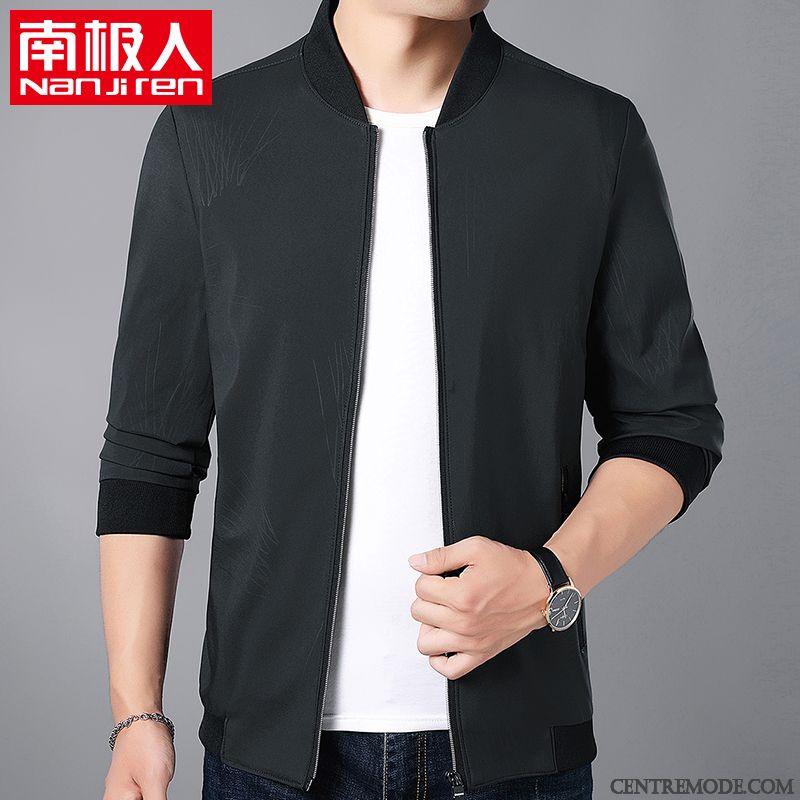 Parka En Cuir Pour Homme, Manteau Homme A Capuche Vert D'eau Vert