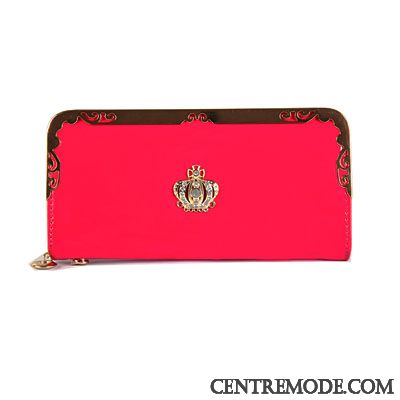 Portefeuille Femme Grande Capacité Portefeuilles Fermeture Éclair Longue Section Petit Pochette Violet
