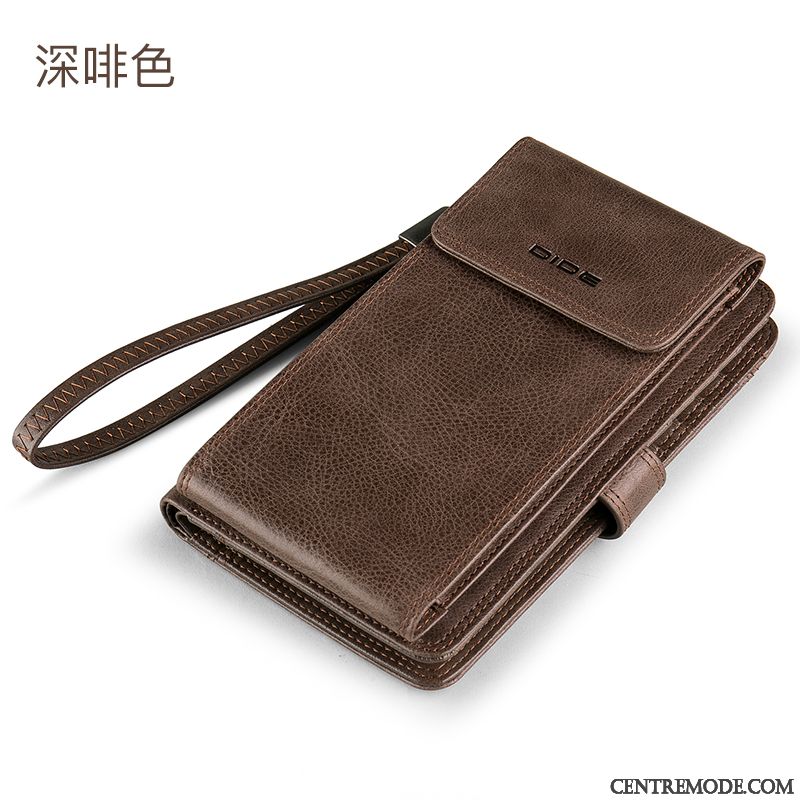 Portefeuille Homme Téléphone Portable Multifonctions Cuir Jeunesse Achats Pochette