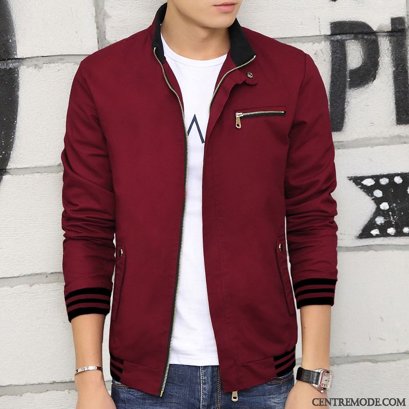 Promo Veste Homme Neige Bordeaux, Veste En Peau Homme