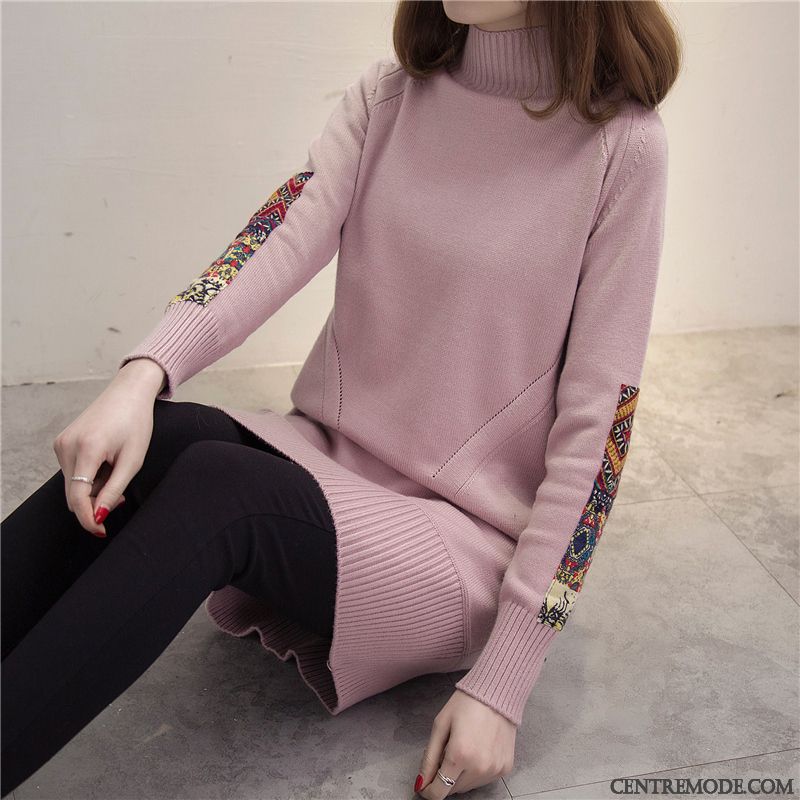 Pull Avec Col Chemise Femme, Sweat Bordeaux Femme Bébé Rose Gris Charbon